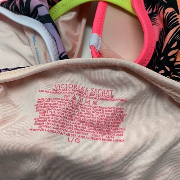 🔥VICTORIA SECRET SWIMSUIT 2 pc top 34DD push-up bottom Large  New #7 - Picture 8 of 8